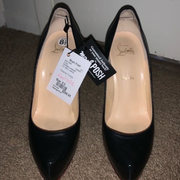 Christian Louboutin black Ronaldo pumps size 39 - Picture 2 of 10